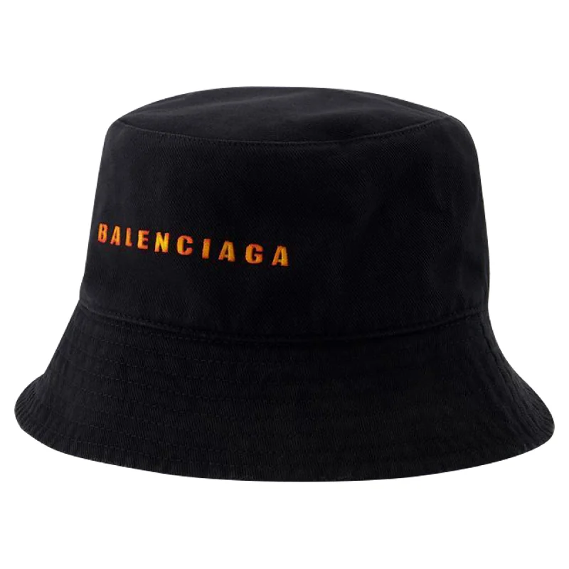 Bucket Hat - Balenciaga - Cotton - Black