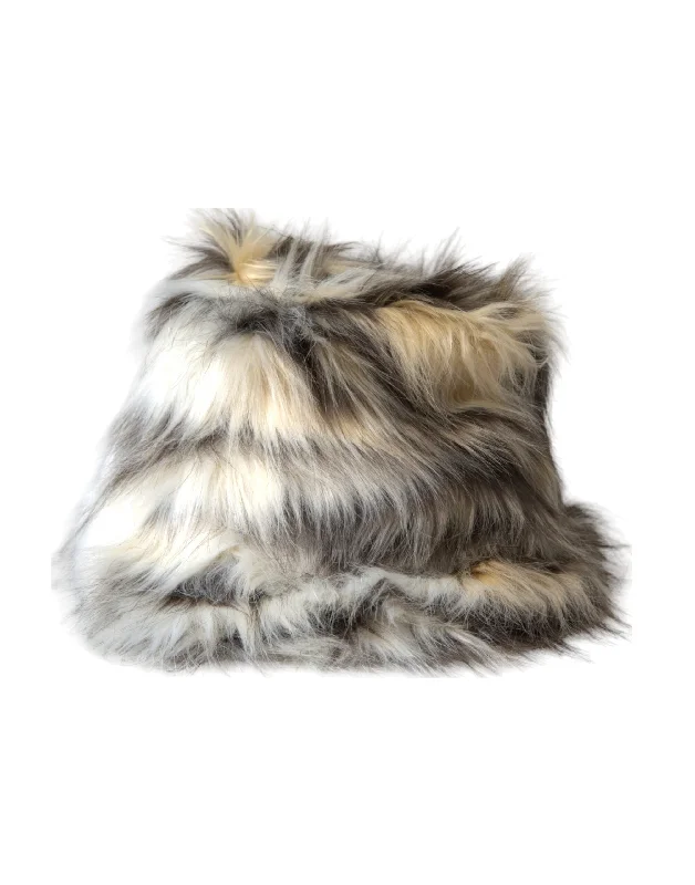 Dolce & Gabbana multi Acrylic Fur Women Bucket Women's Hat