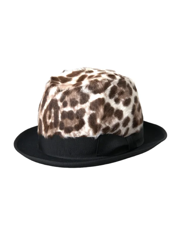 Dolce & Gabbana multi Leopard Women Fedora Women's Hat