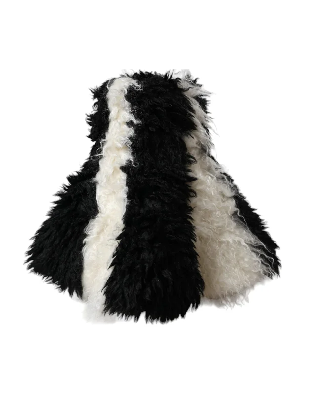 Dolce & Gabbana   Stripes Mohair Fur Bucket Women's Hat