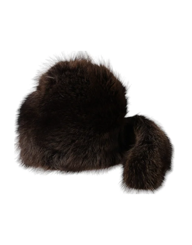 Dolce & Gabbana Women  Raccoon Fur Bucket Women's Hat