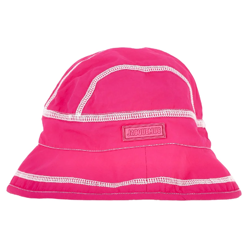 Jacquemus  Le Bob Frescu Bucket Hat in Pink Nylon