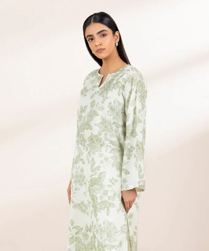 Printed Khaddar Shirt