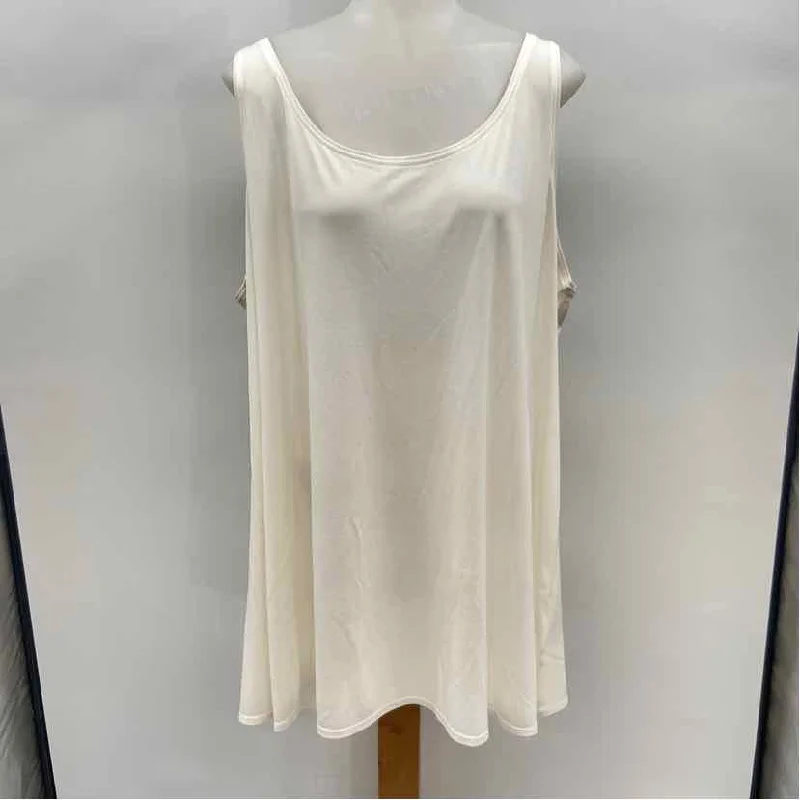 Eileen Fisher Women's Size 3X White Solid Tank