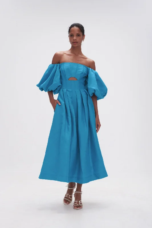 Eugenie Off Shoulder Midi Dress