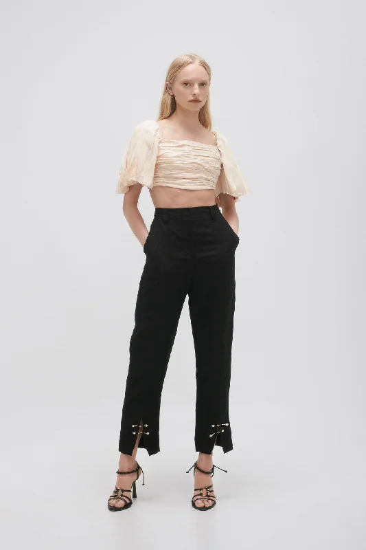 Zita Split Front Tapered Pant