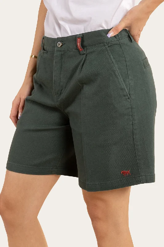 Parkes Womens Heavy Weight Work Short - Forest