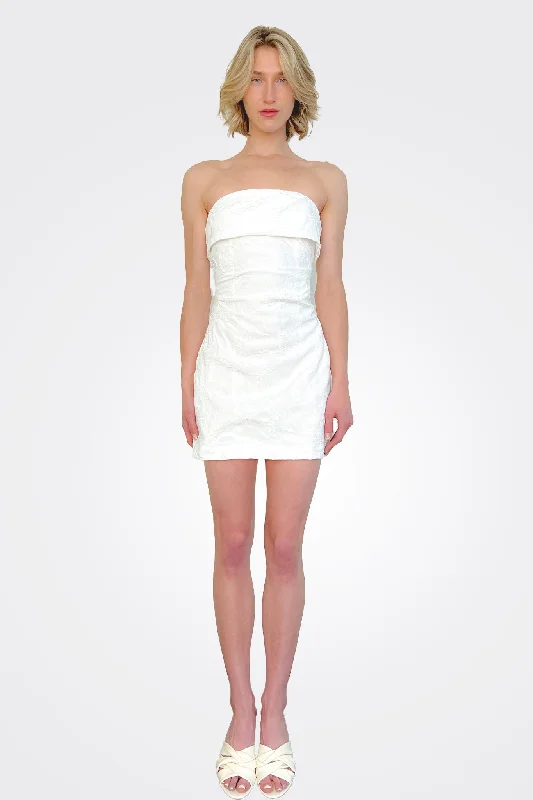 Strapless Mini Dress - Ivory