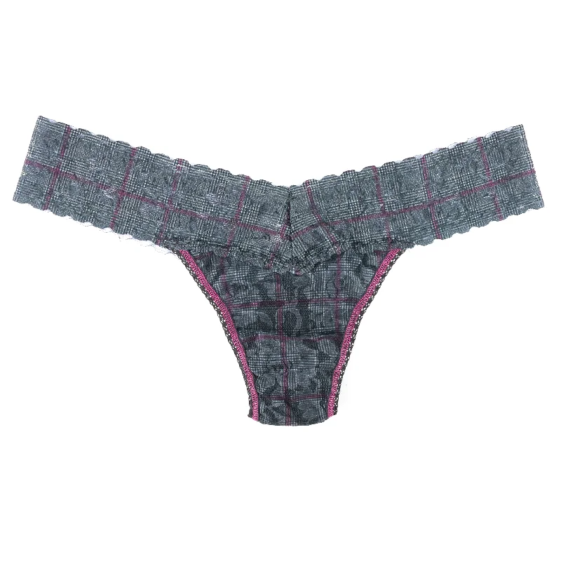 Signature Lace Low Rise Thong | Academy Check