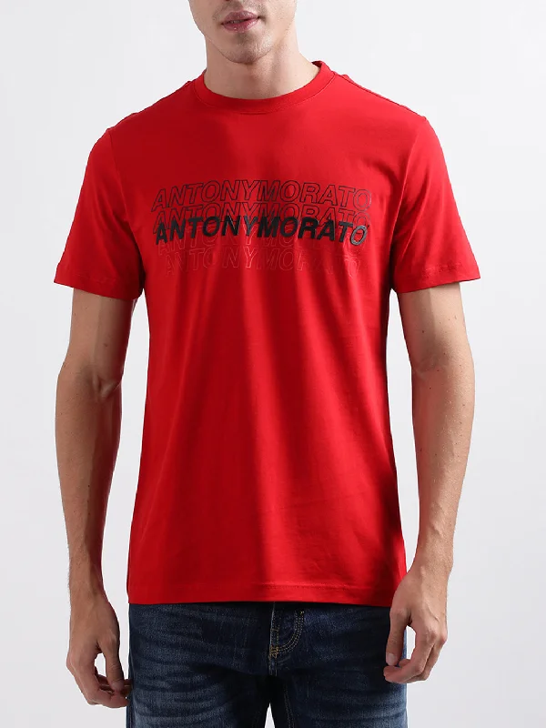 Antony Morato Red Slim Fit T-Shirt