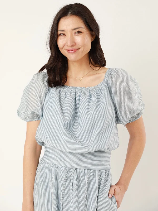 Edith Blouse in Blue