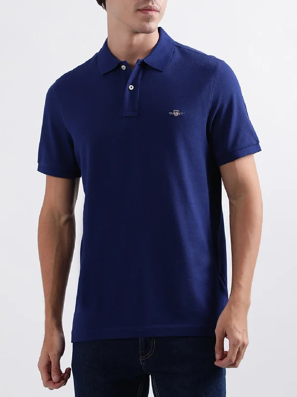 Gant Blue Regular Fit Polo T-Shirt