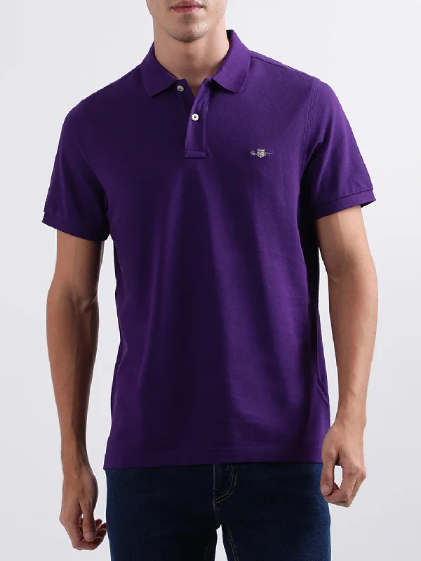 Gant Purple Regular Fit Polo T-Shirt