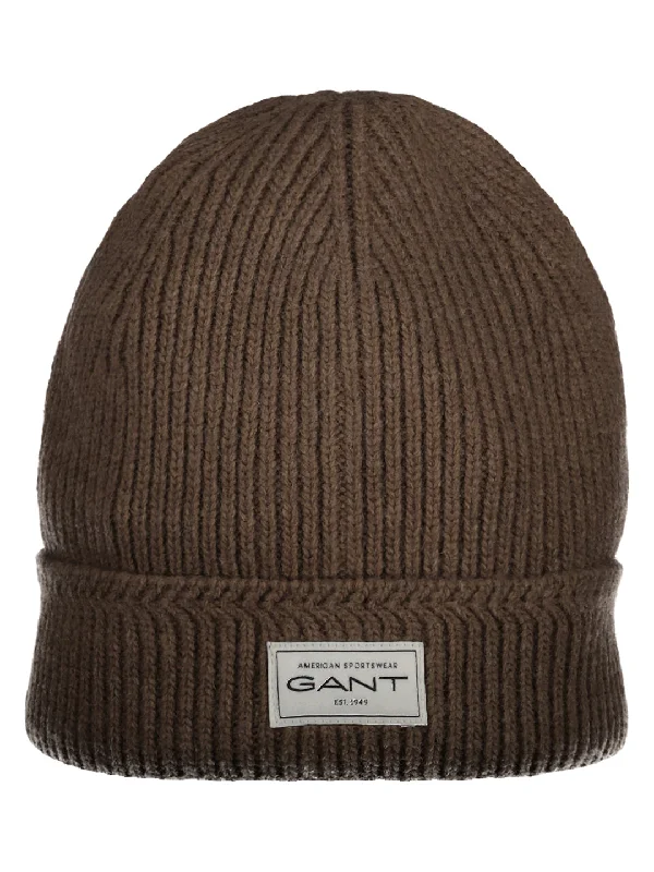 Gant Men Brown Solid Hat