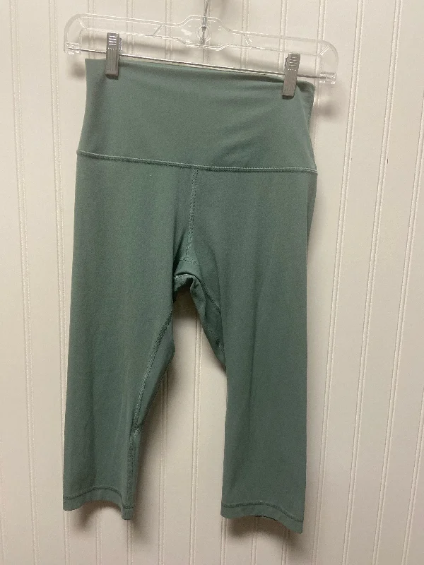 Athletic Capris By Lululemon In Teal, Size: 6