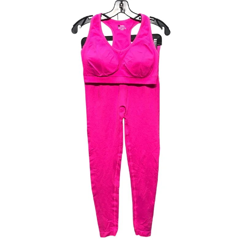 Athletic Pants 2pc By Clothes Mentor In Pink, Size: L