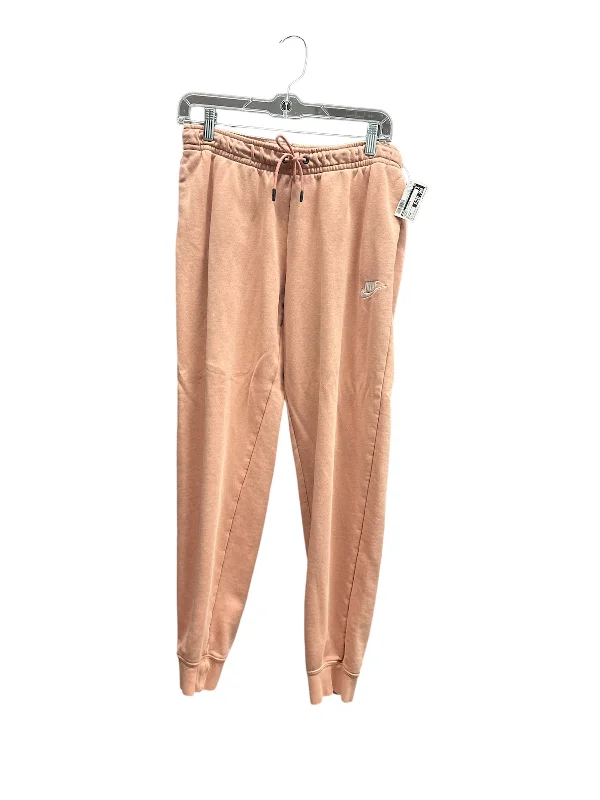 Athletic Pants By Nike In Peach, Size: M