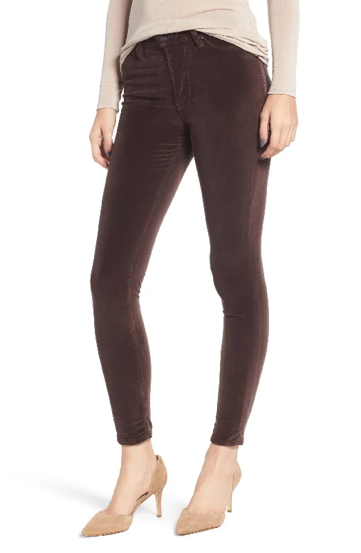 Barbara High Rise Skinny Jeans - Antler Velvet