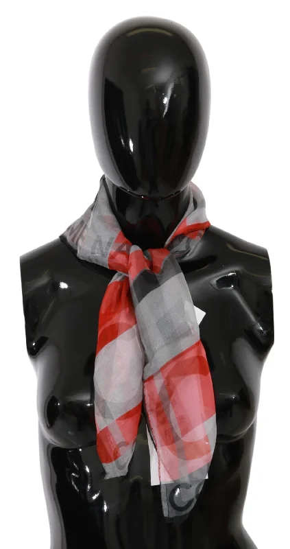 Costume National   100% Silk Branded Women's Scarf