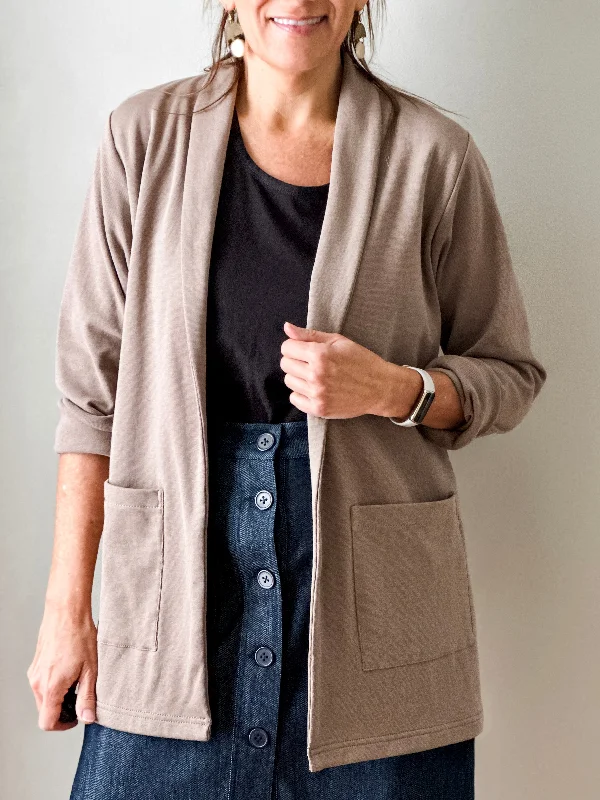 Knit Blazer Mocha