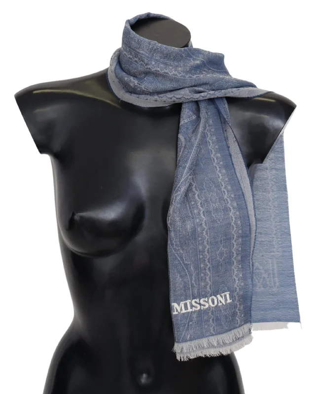 Missoni Elegant Cashmere Patterned Women's Scarf