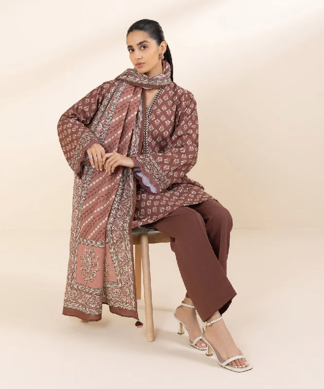 2 Piece - Printed Khaddar Suit