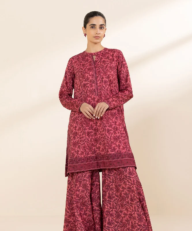 2 Piece - Printed Cotton Viscose Suit