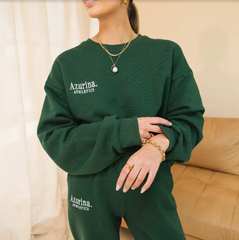 Azurina Athletics Sweatshirt in Forest