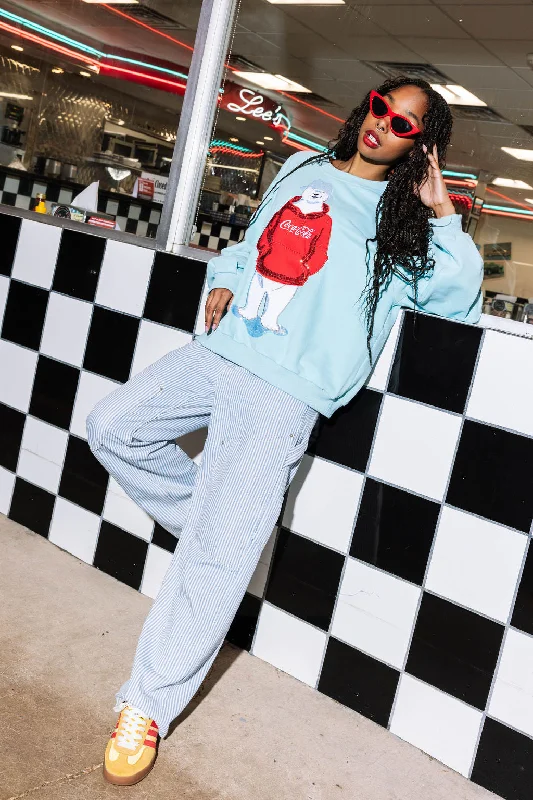 Icy Blue Coca-Cola® Polar Bear Sweatshirt