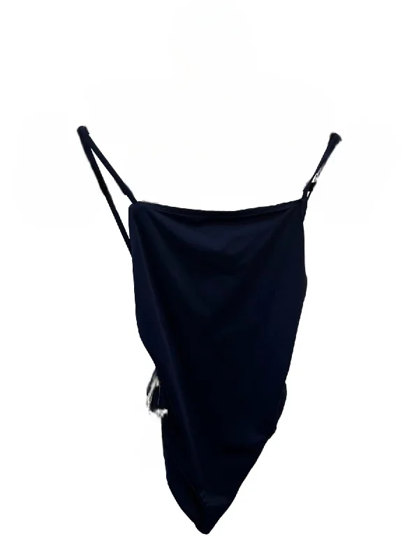 Square Neck One Piece Swimsuit In Very Navy