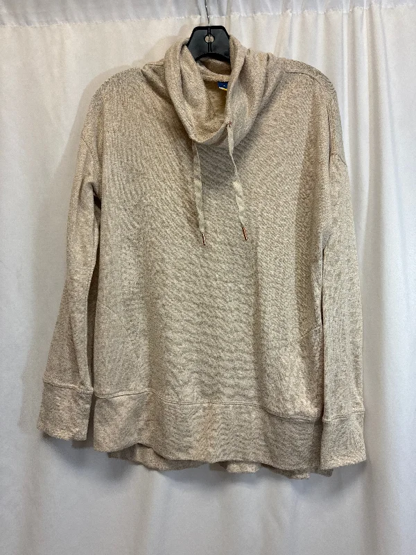 Top Long Sleeve By Old Navy In Tan, Size: M