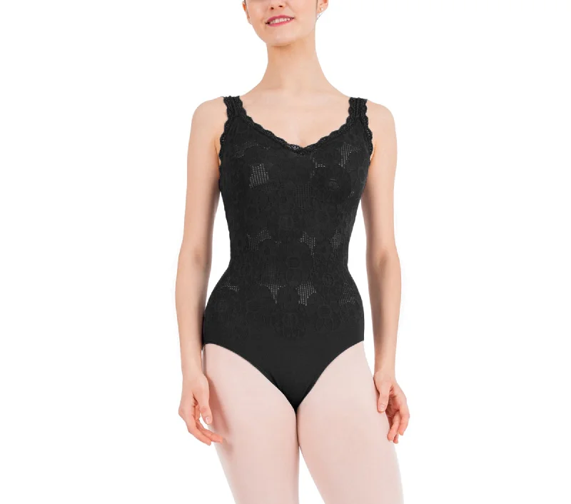 A Thin straps lace leotard- new arrival