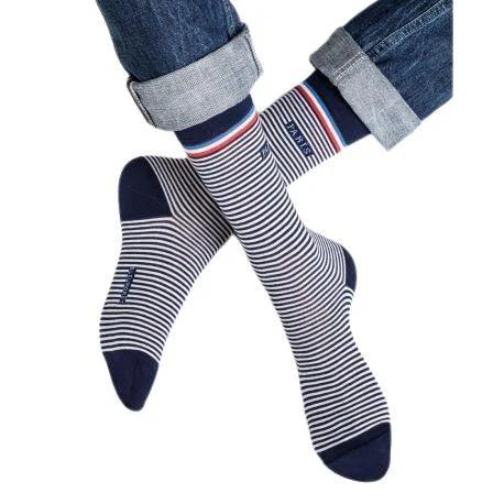 Bleuforet Men's Collection Striped Paris Socks