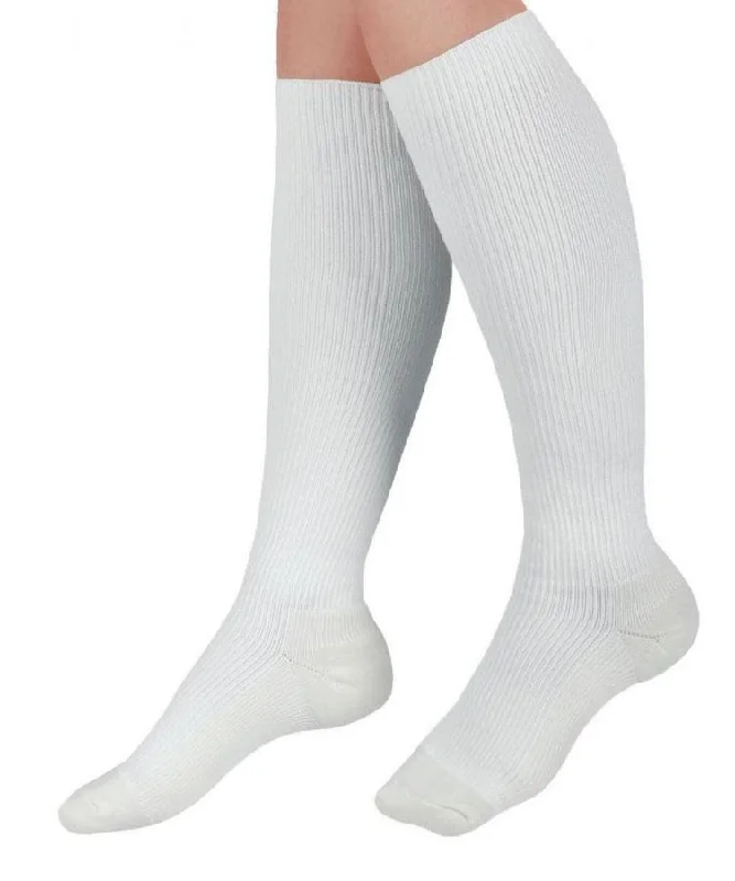 CURAD Cushioned Compression Socks White mm Hg 1520 Size C 1 Pair