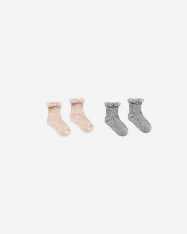 Lace Trim Socks - RCA250