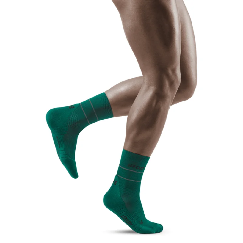 Reflective Mid Cut Compression Socks for Men